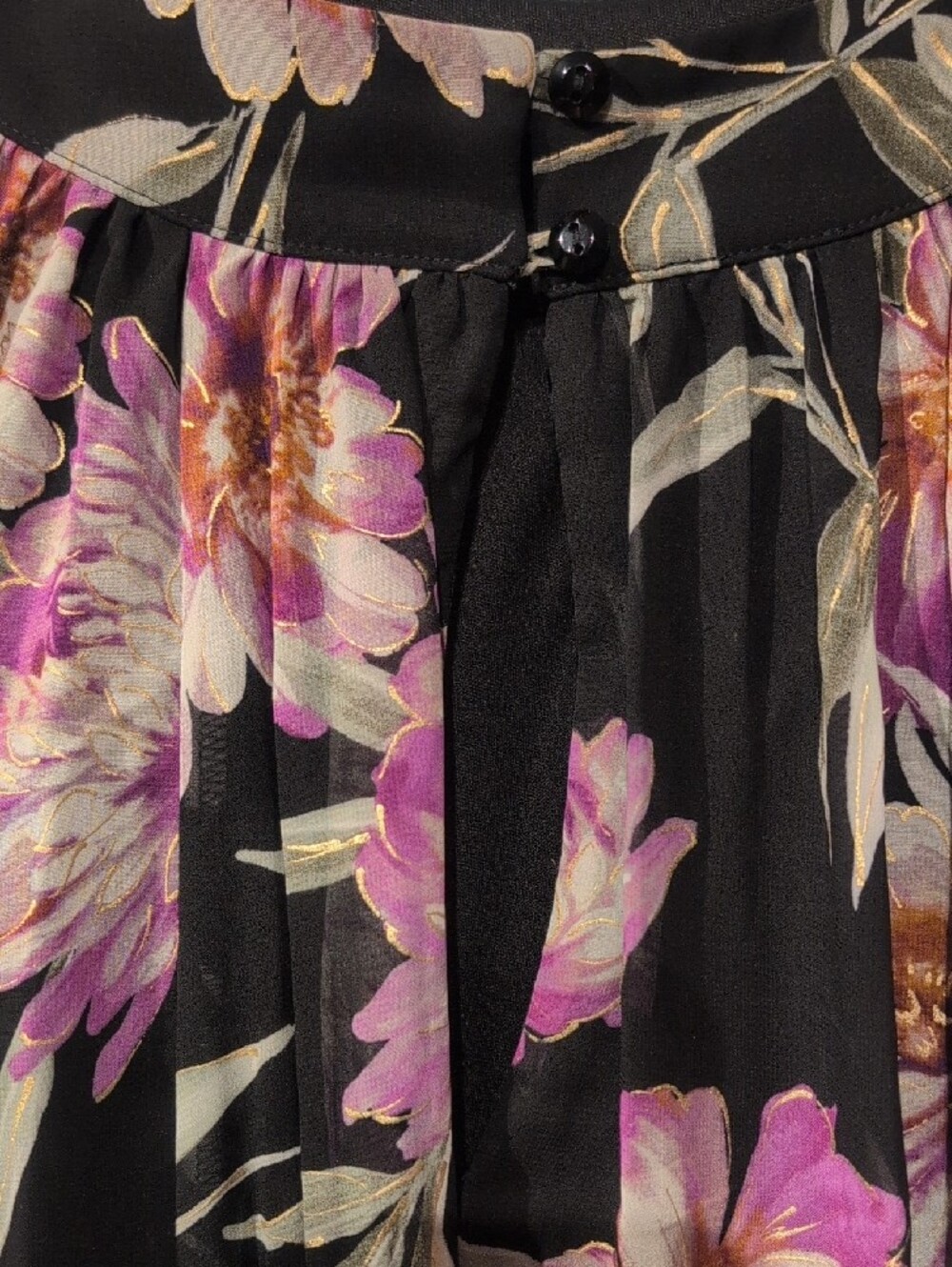 Enfocus Studio Black Maxi Dress Floral Print - Picture 4 of 9